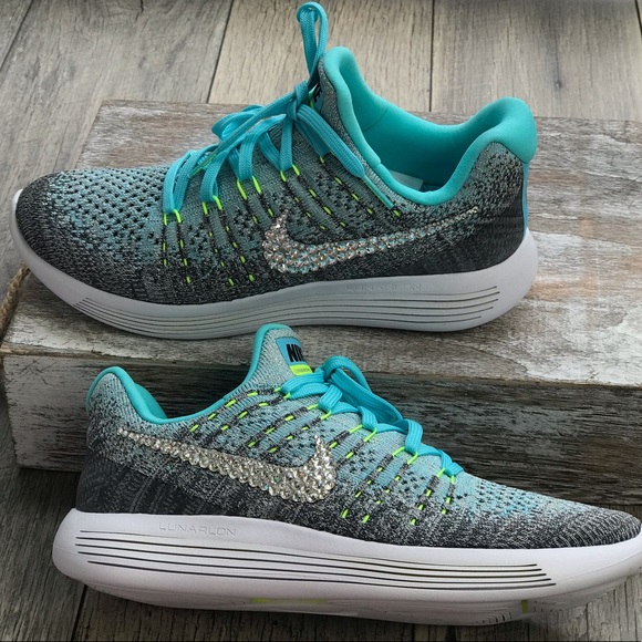 Nike&Swarovski Crystal LunarEpic Low Fl 2G SilverW - Picture 6 of 8